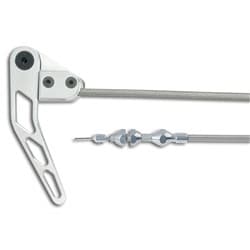 LOKAR STAINLESS HOOD RELEASE & CABLE AND  BILLET LEVER R/H MO LOKAR - HR-1100HTRIGHT