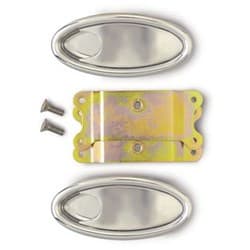 LOKAR OVAL BILLET INTERIOR DOOR HANDLES PAIR SATIN LOKAR - IDH-2000