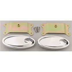 LOKAR POLISHED OVAL INTERIOR DOOR HANDLE  PAIR LOKAR - IDH-2001