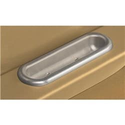BRUSHED BILLET DOOR PULL OVAL PAIR LOKAR - IDP-2004