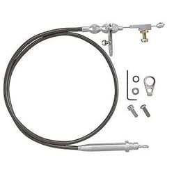 LOKAR KICKDOWN CABLES FOR T350 CHEV BLACK CABLE  KIT LOKAR - KD-2350U