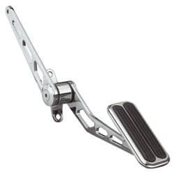 LOKAR SPRING LOADED CHROME STEEL GAS PEDAL RUBBER INSERT LOKAR - SG-6007
