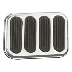 XL CHROME BRAKE PAD w/RUBBER   LOKAR / LK-SG-6017
