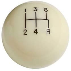 LOKAR 5 SPEED IVORY 2 KNOB 3/8-24 AND 3/8-16 THREAD LOKAR - SK-6872