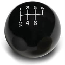 LOKAR 6 SPEED BLACK 2 KNOB 3/8-24 AND 3/8-16 THREAD LOKAR - SK-6877