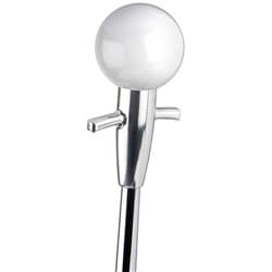 LOKAR MUSCLE CAR SHIFT KNOB & ADAPTER (WHITE KNOB) LOKAR - SK-68MCW