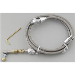LOKAR THROTTLE CABLE STAINLESS STEEL  36 LONG *POLISHED** LOKAR - TCP-1000HT36