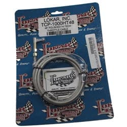 LOKAR THROTTLE CABLE STAINLESS STEEL 48" LONG **POLISHED** LOKAR - TCP-1000HT48