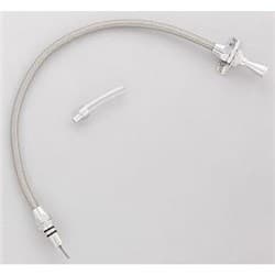 GM 6L80E TRANSMISSION DIPSTICK FIREWALL MOUNT, SS BRAIDED LOKAR / TD-36L80FM