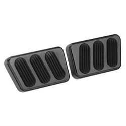 BLACK BILLET BRAKE/CLUTCH PAD PR W/RUBBER INS 64-70 MUSTANG LOKAR - XBAG-6121