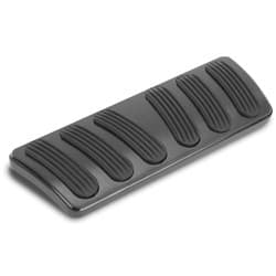 BLACK 67-69 CAMARO BILLET ALUM CURVED AUTO BRAKE PEDAL LOKAR - XBAG-6134