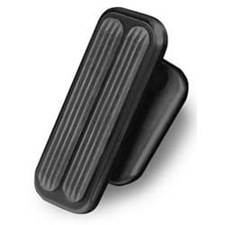 BLACK BILLET ALLOY ADJUSTABLE FOOT REST W/RUBBER INSERTS LOKAR - XBFR-6116