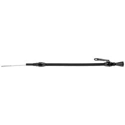 BLACK ENGINE DIPSTICK SB CHEV LATE MODEL 1980-  DRIVER SIDE LOKAR - XED-5001