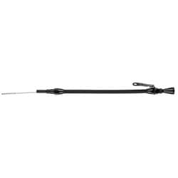 253--308 COMMODORE * BLACK * BILLET STAINLESS ENG DIPSTICK LOKAR - XED-5028
