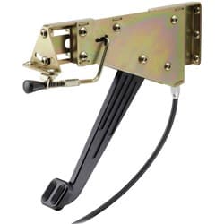 BILLET UNDER DASH FOOT OPERATE HANDBRAKE BLACK LOKAR - XEFB-9000