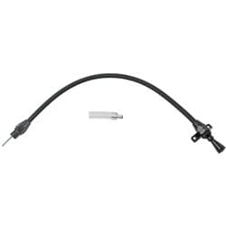 BLACK TH350 TH400 DIPSTICK FLEXIBLE FIREWALL MOUNT LOKAR - XTD-3350400FM