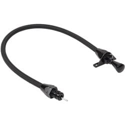 BLACK 4L80 TRANS DIPSTICK FLEXIBLE FIREWALL MOUNT LOKAR - XTD-34L80FM