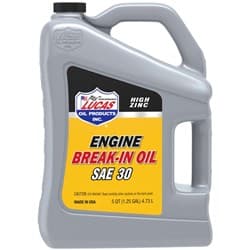 ENGINE BREAK IN OIL SAE 30WT 5 QUART / 4.73L LUCAS OIL PRODUCTS - 10631