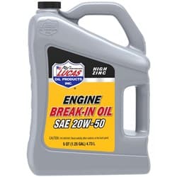 ENGINE BREAK IN OIL SAE 20W50 5 QUART / 4.73L LUCAS OIL PRODUCTS - 10636