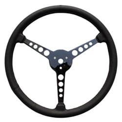 LIMEWORKS 15" 3 SPOKE W/HOLES LEATHER WRAP SPRINT S/ WHEEL