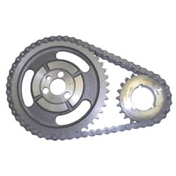 SBC CHEV DOUBLE ROW TIMING SET 3 KEYWAY, .200" ROLLER CHAIN MELLING - 40201