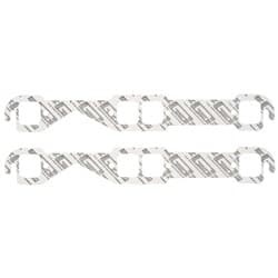 SB CHEV EXHAUST GASKET SET STANDARD PORT. 1.45"  x 1.55" MRG - 150A