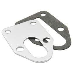 CHROME FUEL PUMP MOUNTING PLATE. 265-400 CHEV. MRG - 1514