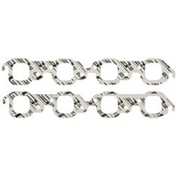 BB CHEV EXHAUST GASKET SET SQUARE PORT. 1.85" x 1.90" MRG - 153