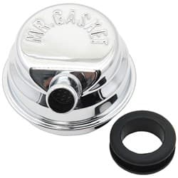 PUSH-ON V/COVER BREATHER CHROME WITH PCV SPOUT MRG - 2059