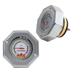 MR GASKET RADIATOR CAP (LARGE) 16PSI & BUILT IN TEMP GAUGE. MRG - 2471S