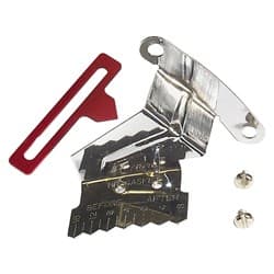BB CHEV 8" CHROME TIMING TAB WITH ADJUSTABLE POINTER MRG - 4599