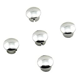 CHROME WHEEL PLUGS WITH 11/16" DIAMETER BOLT HOLE MRG - 5104