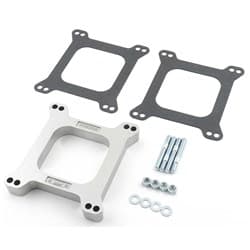 1" 4BL OPEN HOLE CARB SPACER SUIT SQUARE BORE HOLLEY (ALUM) MRG - 6005