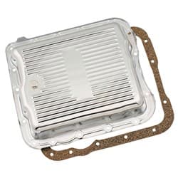 CHROME TURBO TRANS PAN STD FITS GM TH700R4 4L60 4L60E MRG - 9732