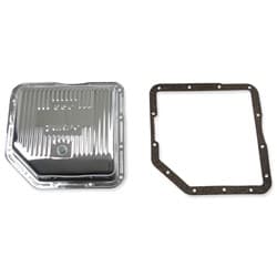 TURBO TH350 CHROME PAN STOCK DEPTH & CAPACITY FINNED DESIGN MRG - 9761