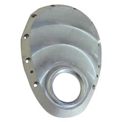 TIMING COVER, SBC W/ BBC SNOUT ALUMINIUM, MACHINED FINISH MILODON - 14815