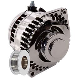170A RACE ALTERNATOR, CHROME GM 63-85, S SERIES, 1V & 6-RIB MECHMAN / 7127170C
