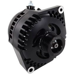 320A RACE ALTERNATOR, BLACK GM 63-85, S SERIES, 6-RIB MECHMAN / 7127320B