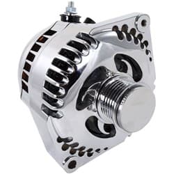 320A RACE ALTERNATOR, POLISHED GM 63-85, S SERIES, 6-RIB MECHMAN / 7127320P