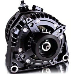 170A LS ALTERNATOR, BLACK CAST CASE, TOP OUTPUT STUD MECHMAN / 8237170B