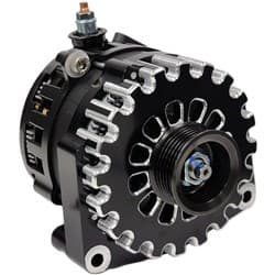 250A BILLET ALTERNATOR, BLACK HOLDEN VE-VF LS, W/ RVC BYPASS MECHMAN / B14019250B