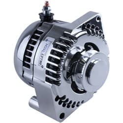 170A BILLET RACE ALT, CHROME FORD 65-85, S SERIES, 1V MECHMAN / B7058170C