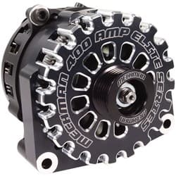 400A LS ALTERNATOR, BLACK ELITE SERIES, BILLET MECHMAN / B8206400B
