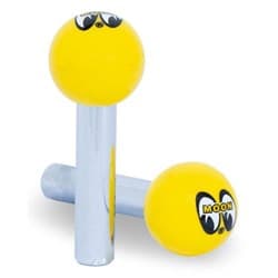 MOON DOOR LOCK KNOBS YELLOW    PAIR MOONEYES - AA112MN