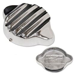 MOON FINNED RADIATOR CAP COVER FINNED CAST ALUMINIUM, SMALL MOONEYES - AA21450S
