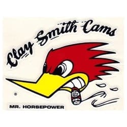 CLAY SMITH STICKER  ( RIGHT ) MR HORSEPOWER 2-3/4 X 3-1/2" MOONEYES - CSD17R