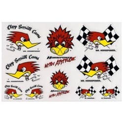 CLAY SMITH ASSOR STICKER SHEET MR HORSEPOWER ASSORTED PACK MOONEYES - CSD23
