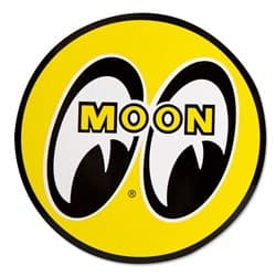 MOONEYES 12" EYEBALL STICKER YELLOW TRADITIONAL MOON MOONEYES - DM031