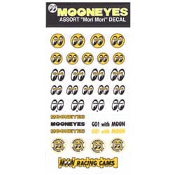 MOON ASSORTED STICKER SHEET GO WITH MOON,YELLOW/WHITE EYES MOONEYES - DM067