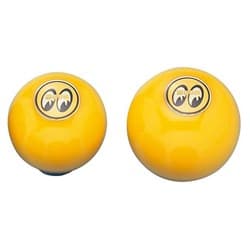 MOON  SHIFT KNOB-LARGE YELLOW  UNIV MOUNT MOONEYES - MP021YYL